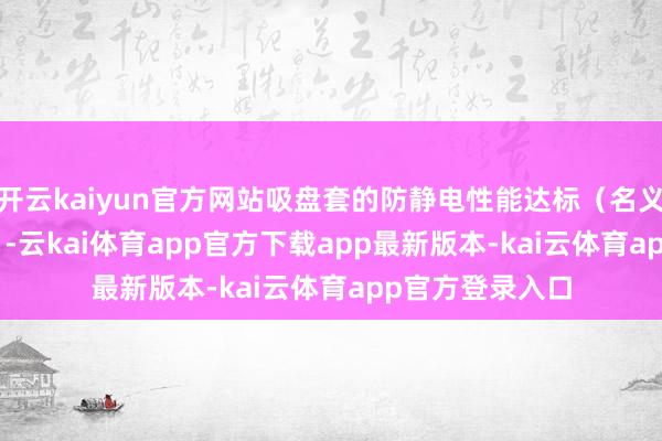 开云kaiyun官方网站吸盘套的防静电性能达标（名义电阻≤10^9Ω）-云kai体育app官方下载app最新版本-kai云体育app官方登录入口